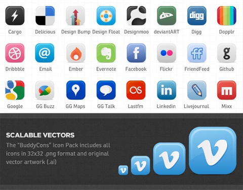 Social Media Icons Vector Free