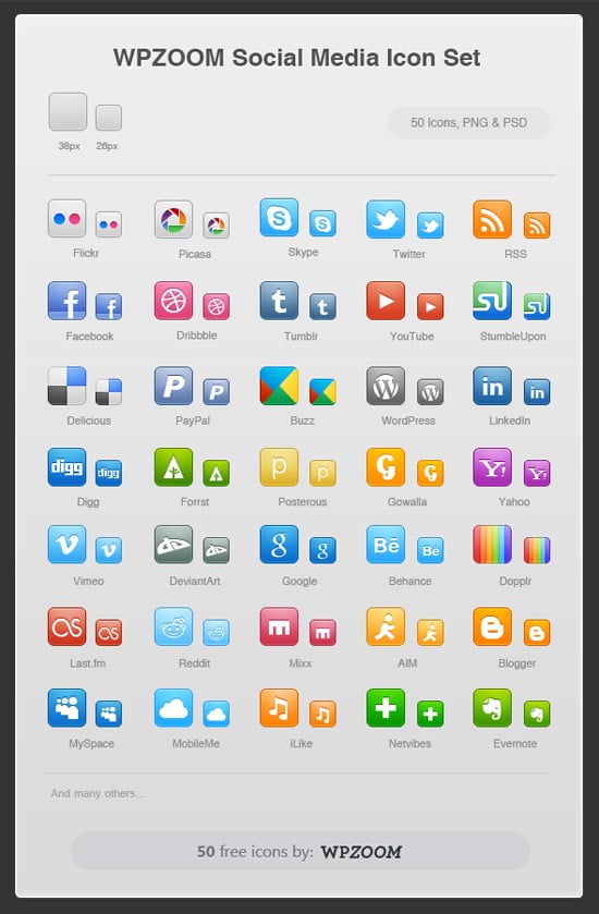 Social Media Icons Vector Free