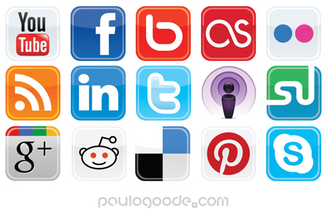 Social Media Icons Vector Free