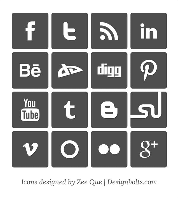 Social Media Icons Vector Instagram