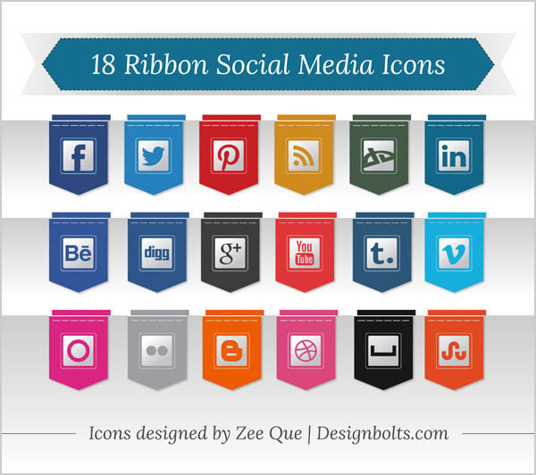 Social Media Icons Vector Pinterest