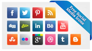 Social Media Icons Vector Pinterest