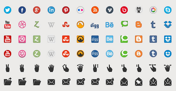 Social Media Icons White Png