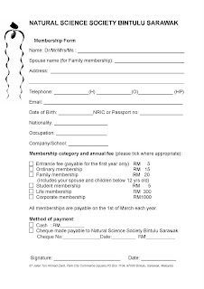 Society Membership Form Format