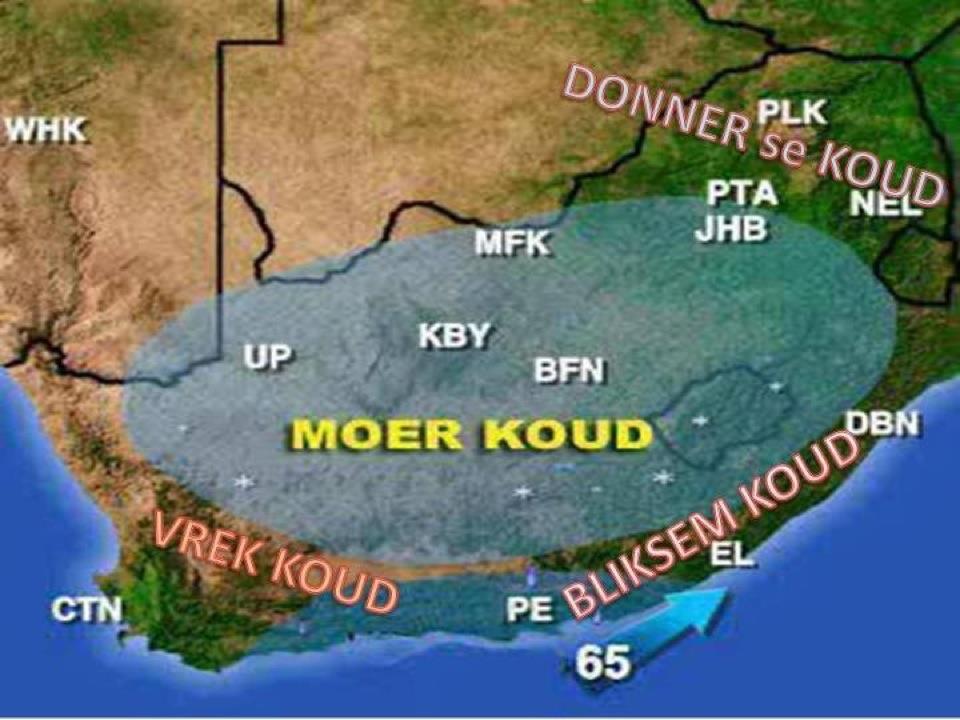 South African Weather Forecast Map