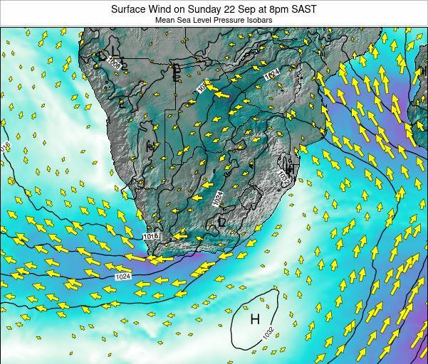 South African Weather Forecast Map