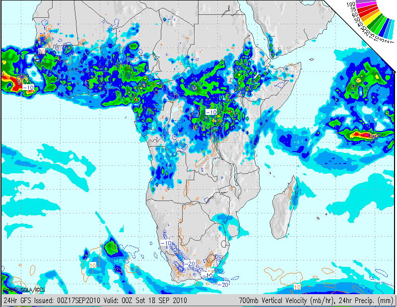 South African Weather Forecast Map