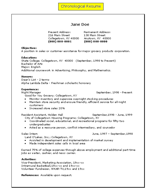 Special Skills Resume Sample