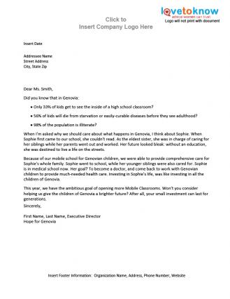 Sponsorship Letter Example For Events