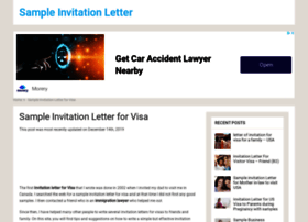 Sponsorship Letter For Visa Sample