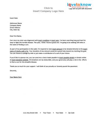 Sponsorship Proposal Letter Example