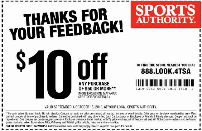 Sports Authority Coupon Printable April