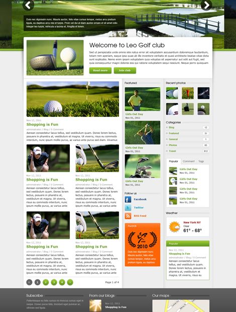 Sports Magazine Layout Templates