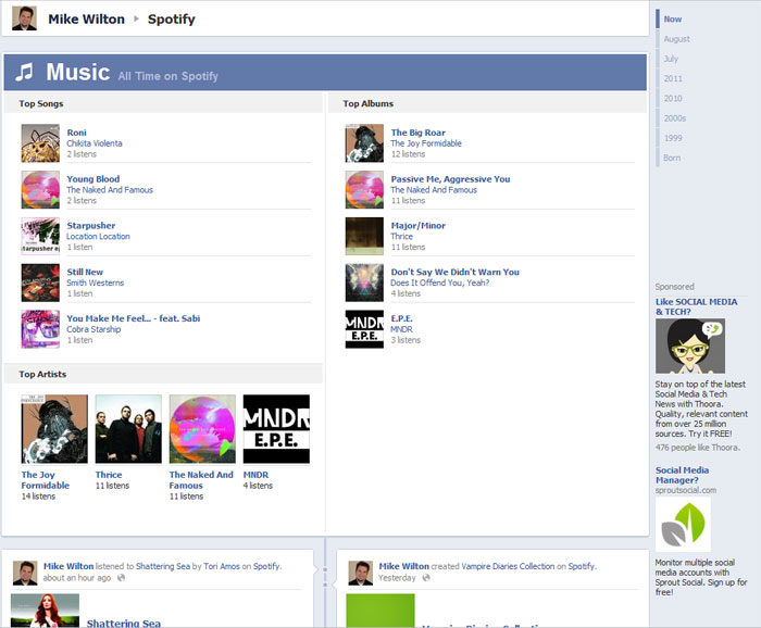 Spotify App Facebook