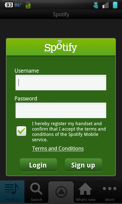 Spotify App Login