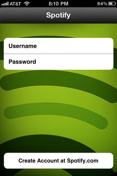 Spotify App Login Problems