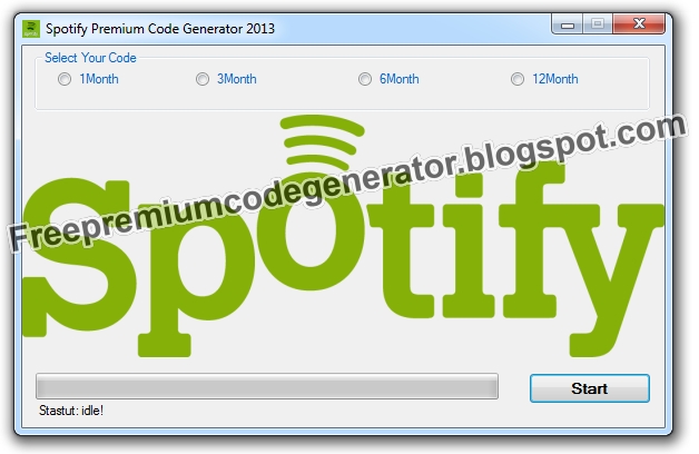 Spotify Premium Code Generator