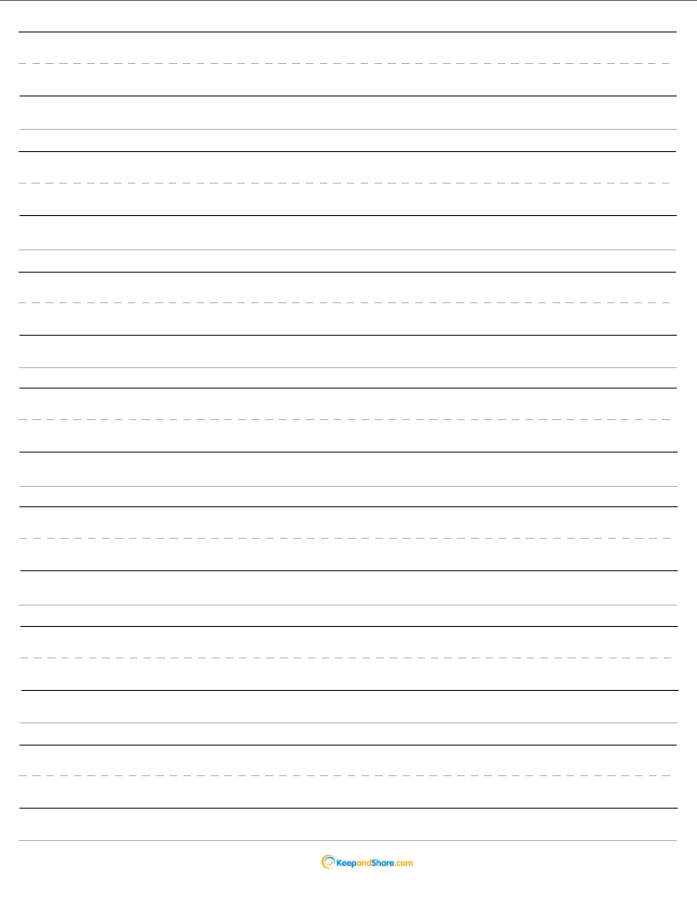 Spring Lined Writing Paper Template