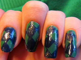 St Patricks Day Nails Short