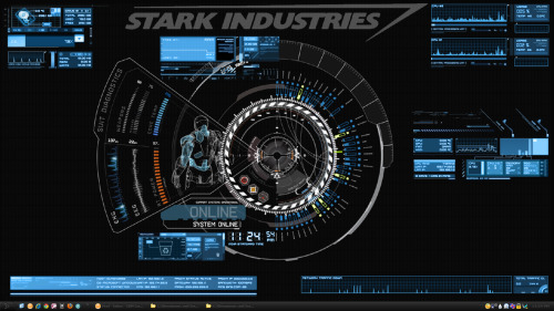 Stark Industries Logon Screen