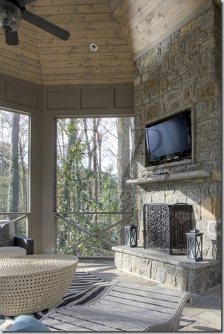 Stone Fireplace Designs With Tv Above