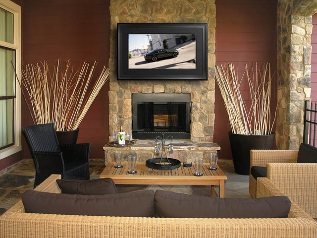 Stone Fireplace Designs With Tv Above