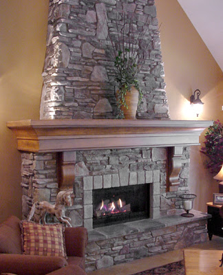 Stone Fireplace Mantels Ideas