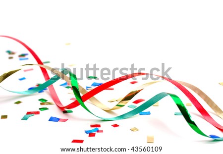 Streamers And Confetti Clipart