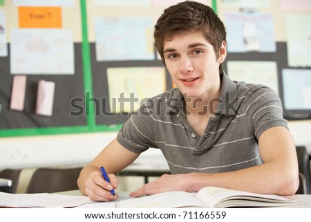 Students Studying In Classroom