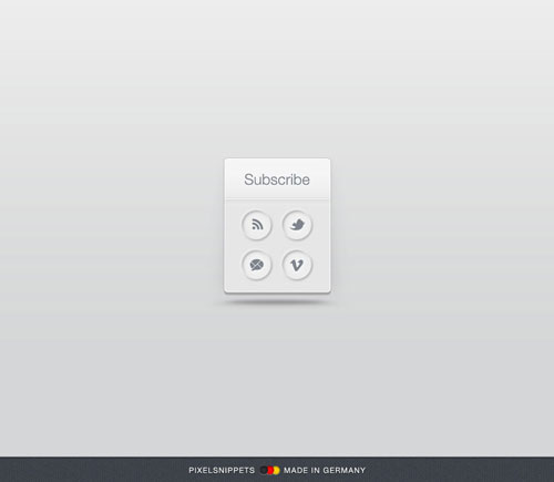 Subscribe Button Psd