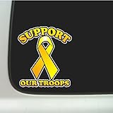 Support Our Troops Ribbon Car Magnet