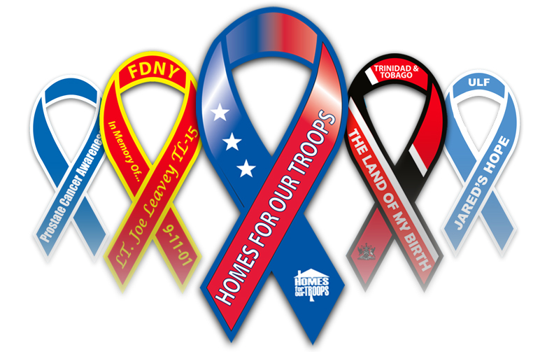 Support Our Troops Ribbon Car Magnet