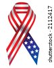 Support Our Troops Ribbon Vector