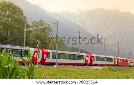 Swiss Glacier Express Train