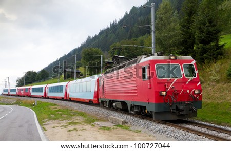 Swiss Glacier Express Train