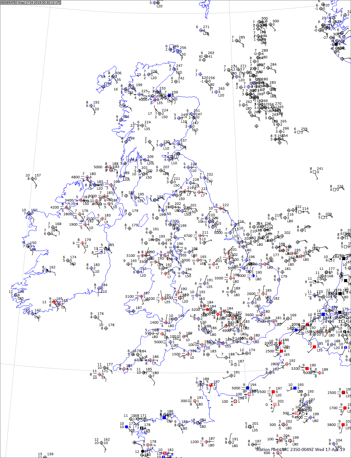 Synoptic Weather Map Uk