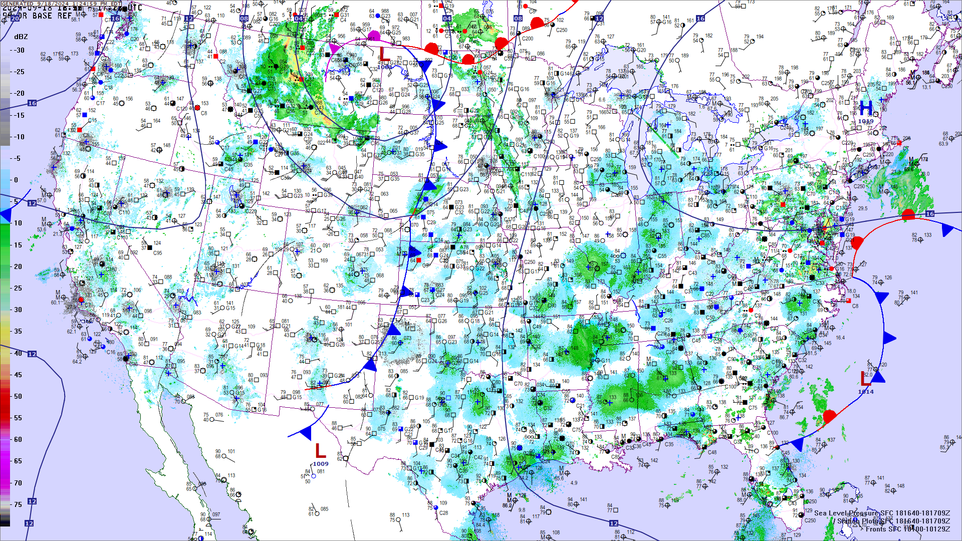 Synoptic Weather Map Usa