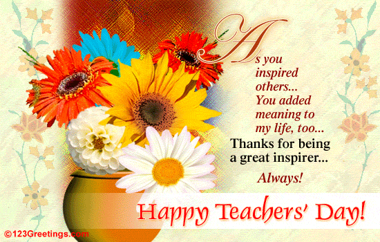 Teachers Day Cards Designs