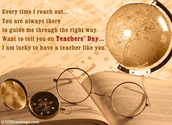 Teachers Day Greeting Card