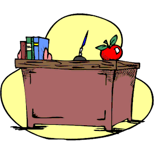 Teachers Desk Clipart