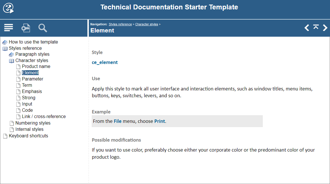 Technical Documentation Template Sample