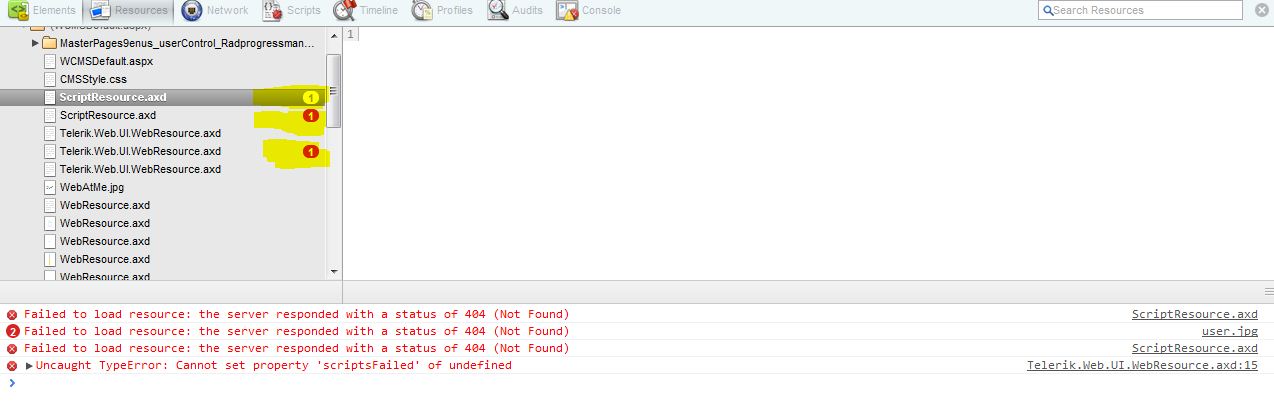 Telerik.web.ui.webresource.axd Error