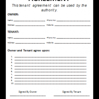 Tenancy Agreement Template Free Word