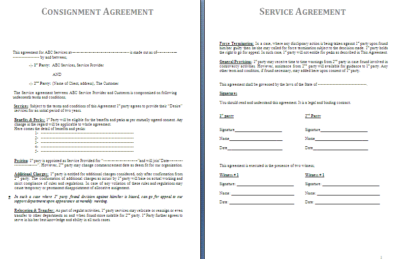 Terms Of Use Agreement Template