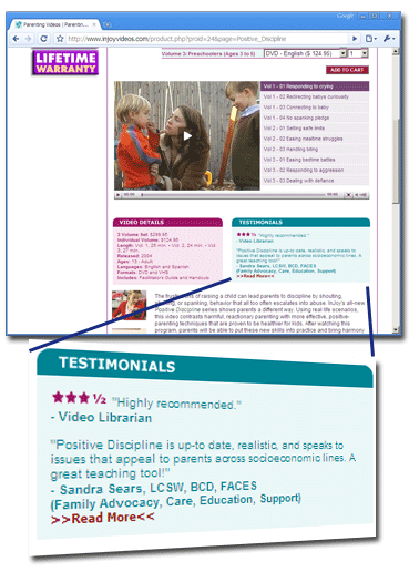 Testimonials Page Example