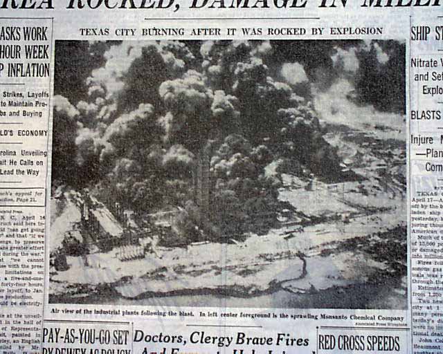 Texas City Explosion Of 1947