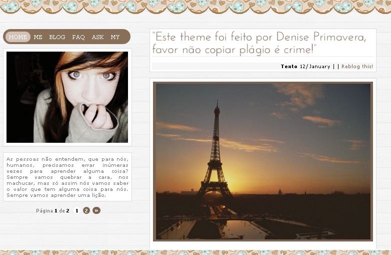 Themes Para Tumblr Femininos Gratis