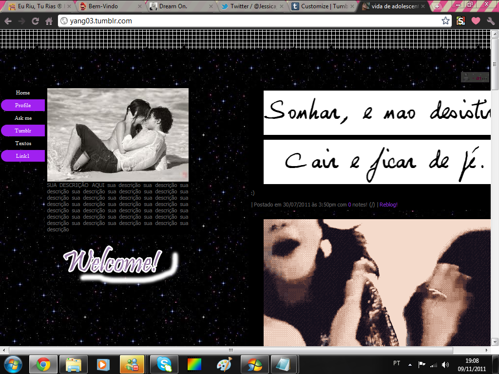 Themes Para Tumblr Preto Feminino