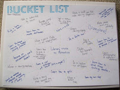 Things To Do Before You Die Bucket List