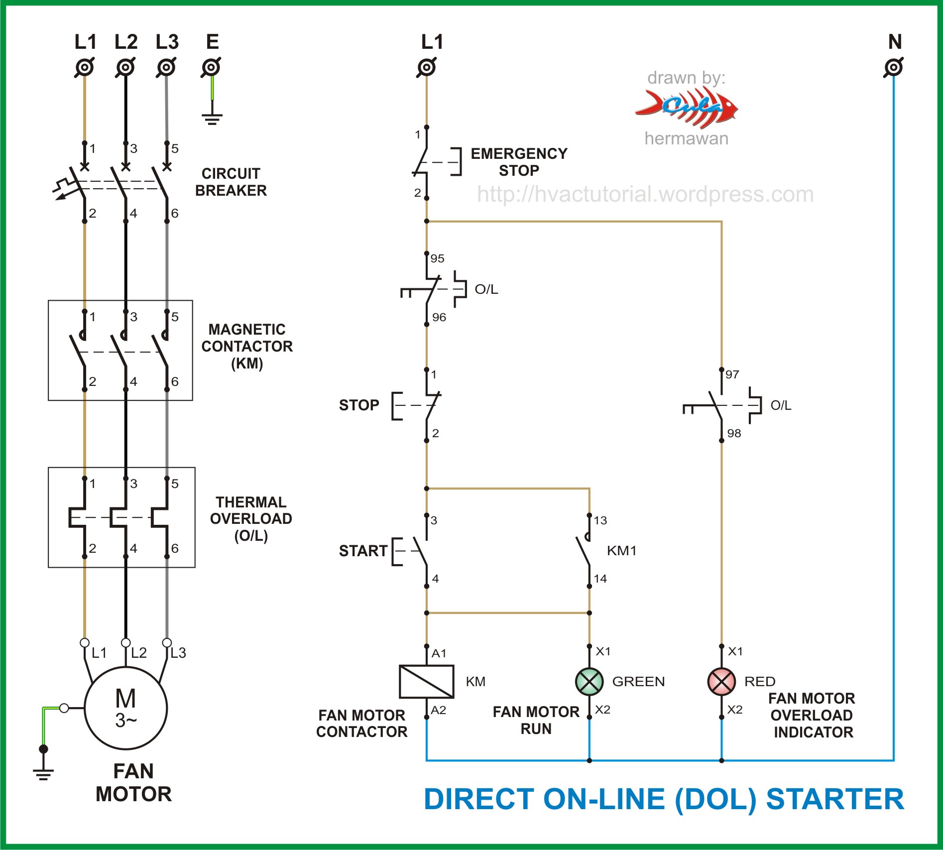 Three Phase Contactor Wiring Diagram